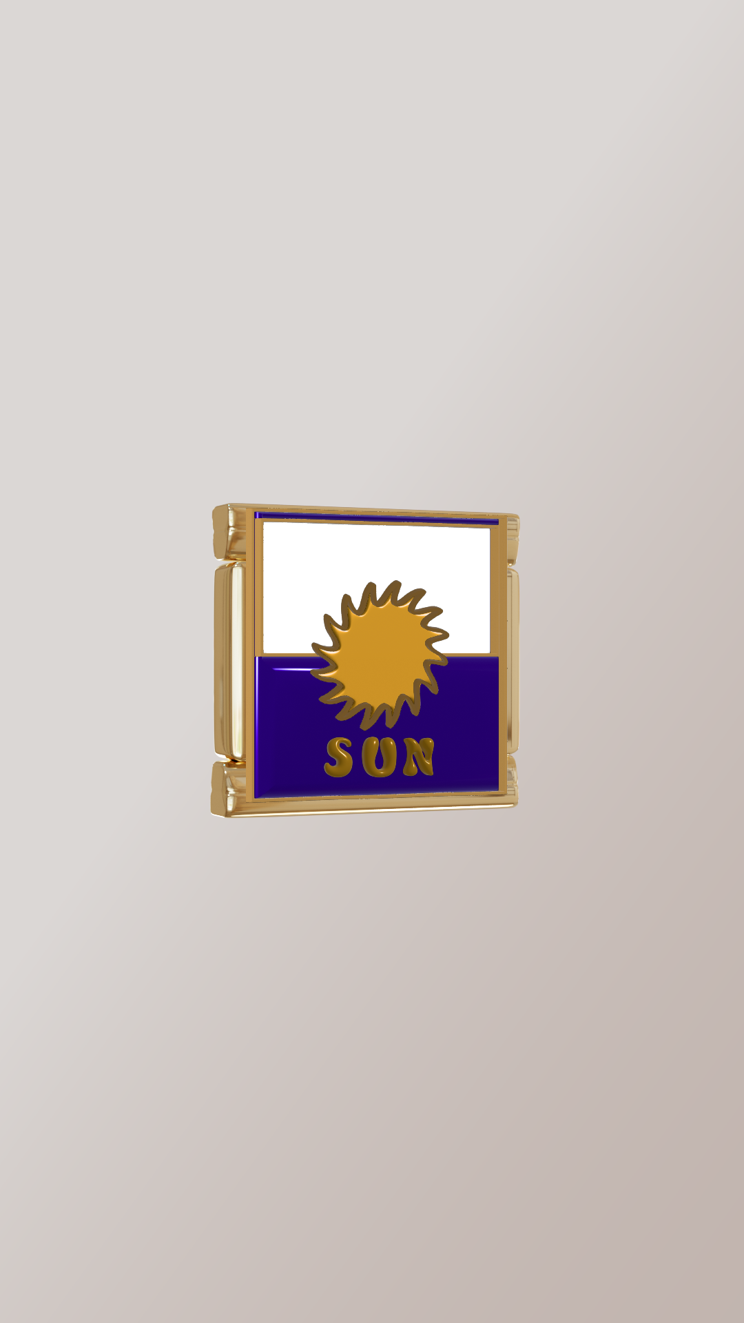 Retro Sun Charm