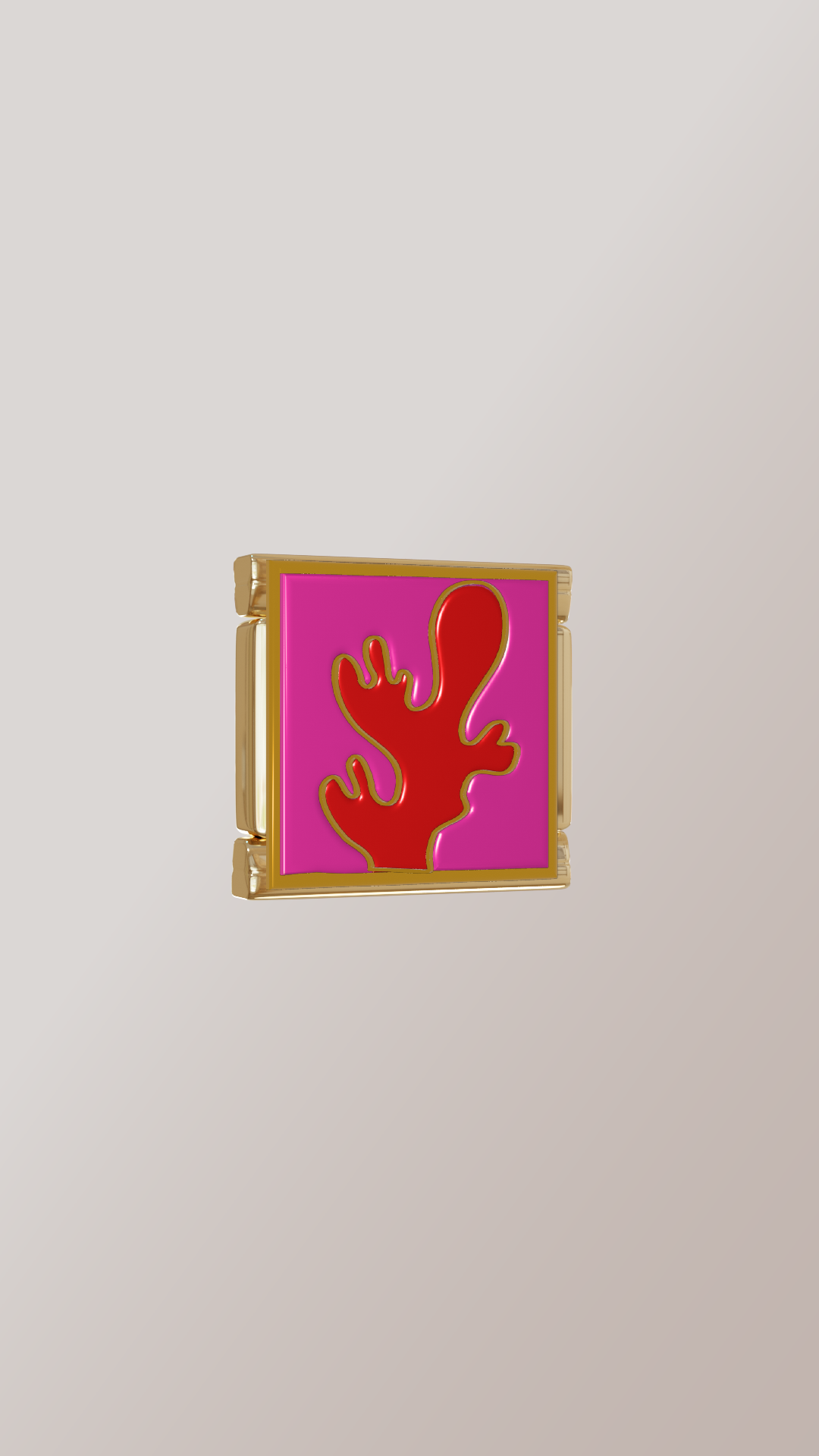 Retro Coral Charm